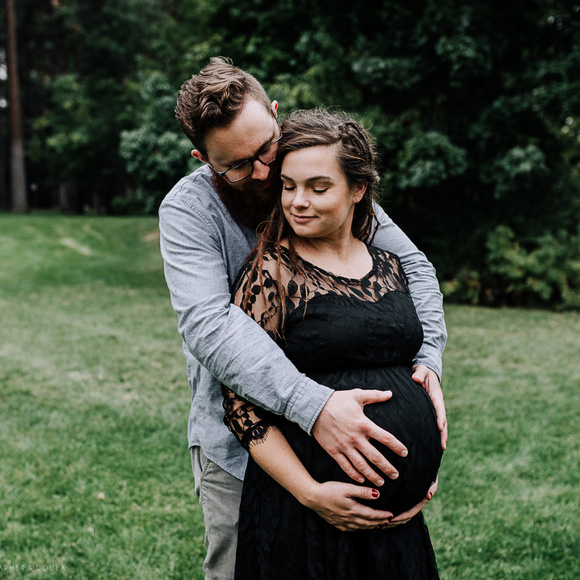 Black lace dress, "one size" fits like a large - Picture 2 of 3